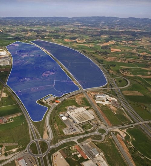 Extensió del polígon Logis Montblanc. Ocupa  el doble de superfície que la que ocupa el polígon  industrial Les Verdunes, de les Borges Blanques. FOTO: Logis Montblanc